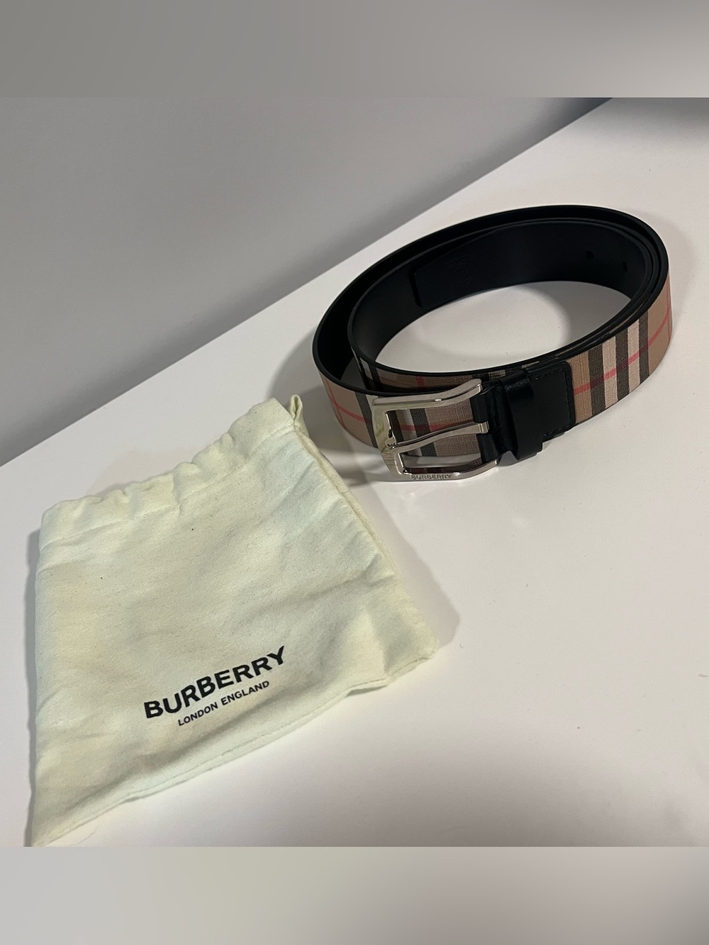 Burberry Check Belt